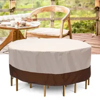 Oxford Cloth Waterproof Round Table Dust Cover Outdoor Furniture Dustproof Sofa Chair Snow Rain Patio Protective Case 1