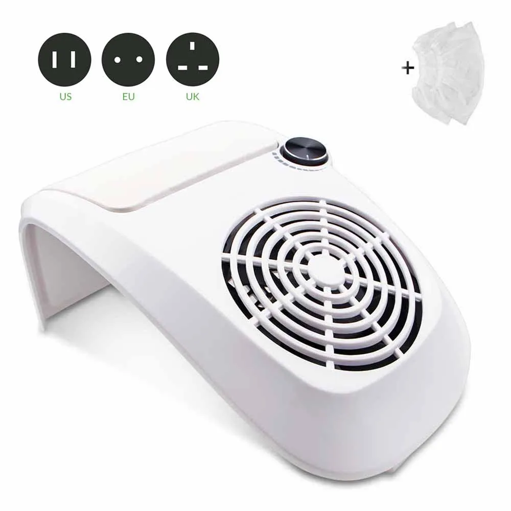 60W Dust Suction 80 Вт 2 в 1 коллектор для всасывания пыли с ногтей с лампой для ногтей пылесос с мощным вентилятором мешок для сбора пыли оборудование для дизайна ногтей - Цвет: 60W Dust Suction