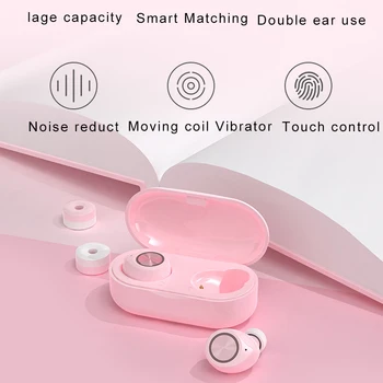 

Ottwn TW60 Bluetooth earphone 5.0 Wireless Stereo earphone Touch noise reduction Sport Headset with Mic For Iphone xiaomi huawei