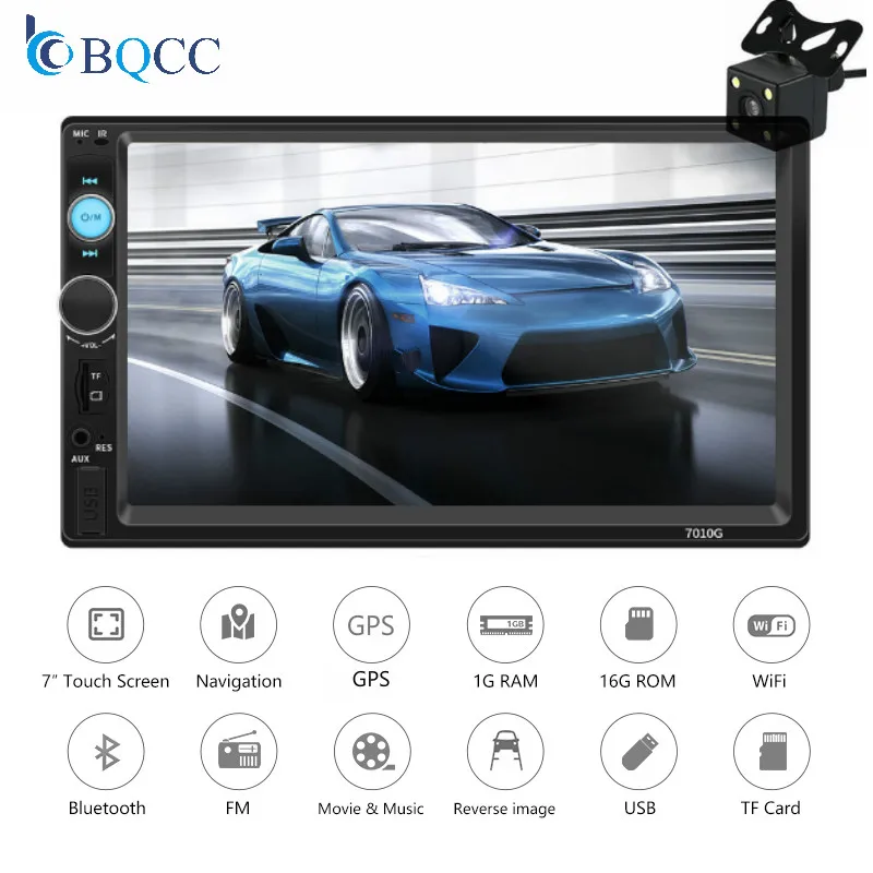 

7 inch touch screen 2 din Android multimedia player MP5 display car radio Double Din Universal Phone link Bluetooth
