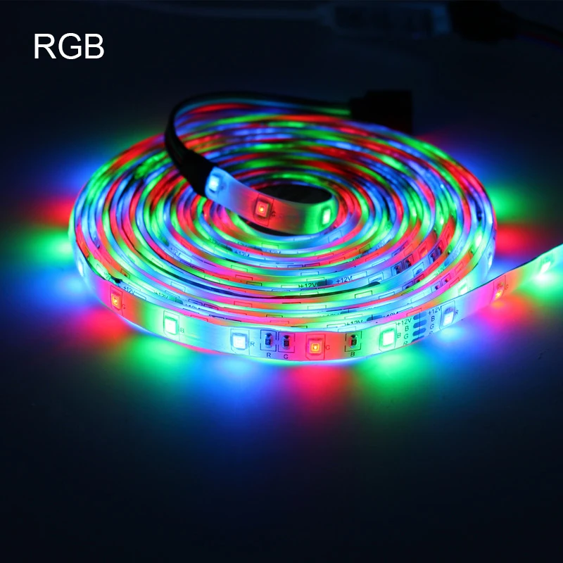 5 м 10 м светодиодный светильник 12 в водонепроницаемый RGB Гибкая Диодная лента с пультом дистанционного управления красный синий теплый белый зеленый - Испускаемый цвет: RGB