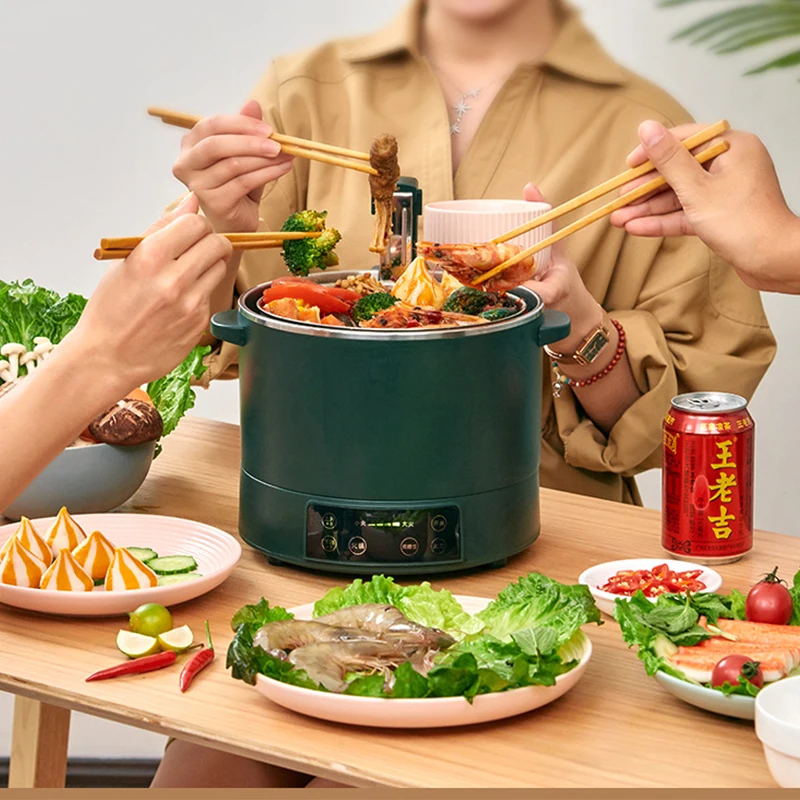 Lifting electric hot pot multi-purpose cooking pot health rice cooker rice soup separation automatic cooking all-in-one 3L