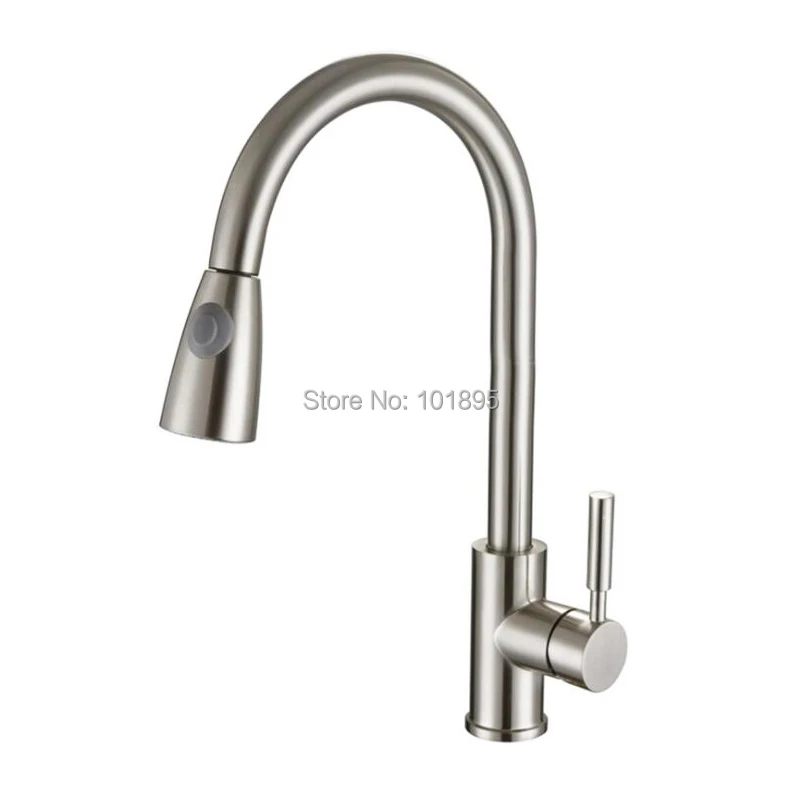 

SUS 304 Stainless Steel Nickel Brushed 4 Models 360 Revolve Pull Out of Kitchen Mixer