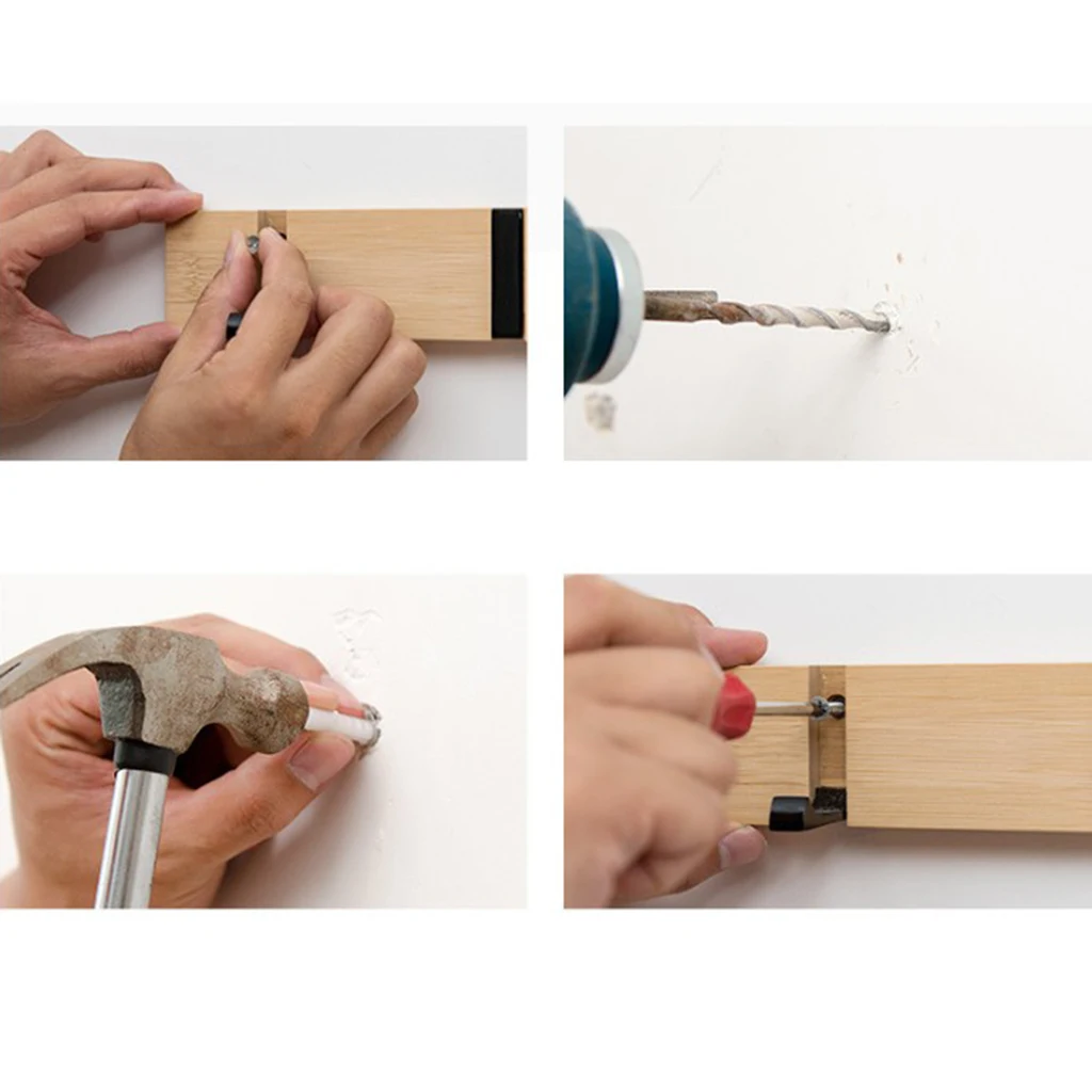 Foldable Wood Metal Hook Wall Hanger for Bathroom Towel Key Hat Clothes Bag Wall Mounted Hook Robe Clothing Hanger