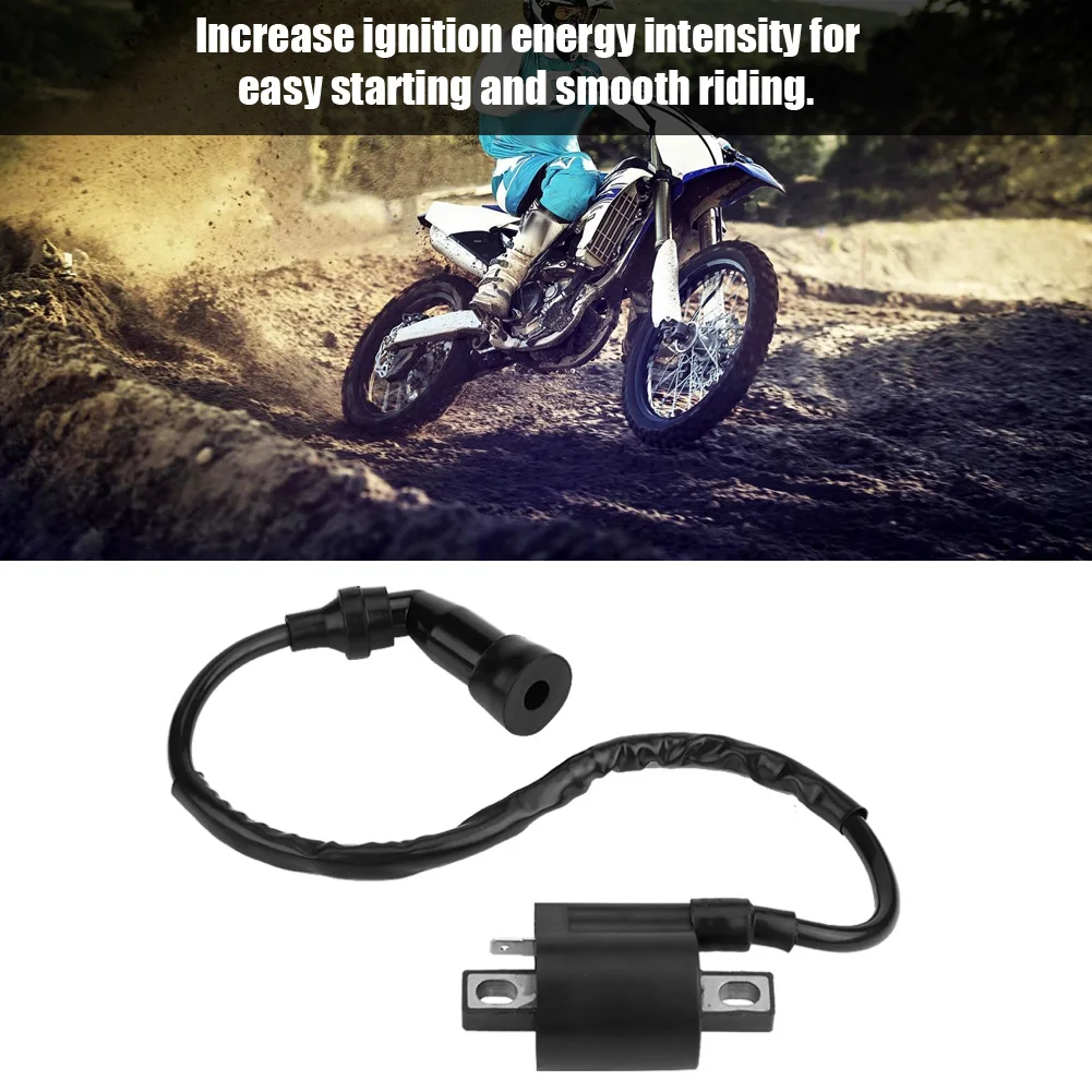 

Motorcycle Ignition Coil for Yamaha Bear Tracker 250 ATV 1999 2000 2001 2002 2003 2004 Black