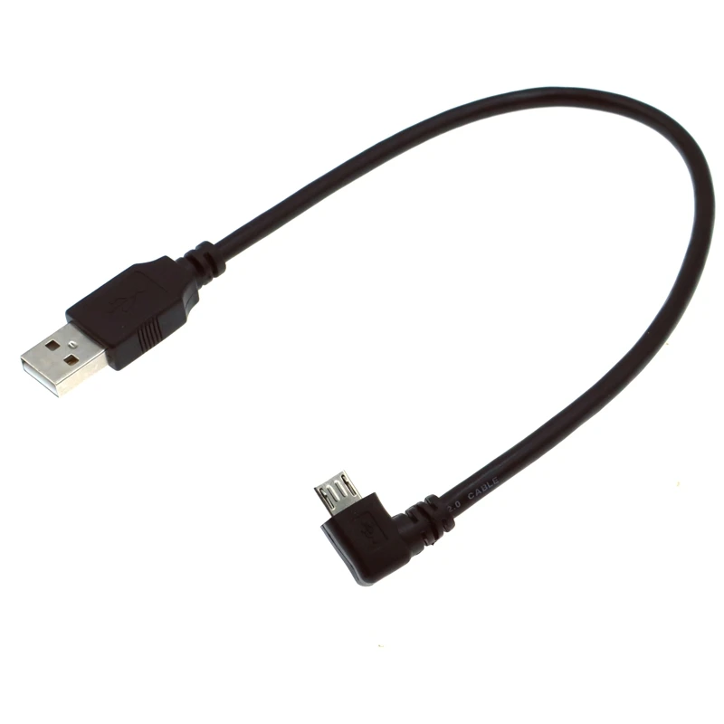 90-Degree Micro USB Male to USB Male Data Charging Cable for Mobile Phone, Tablet, and Driving Recorder - Available in 0.3m-5m Lengths Description Image.This Product Can Be Found With The Tag Names Computer Cables Connecting, Computer Peripherals, PC Hardware Cables Adapters, Up down left and right