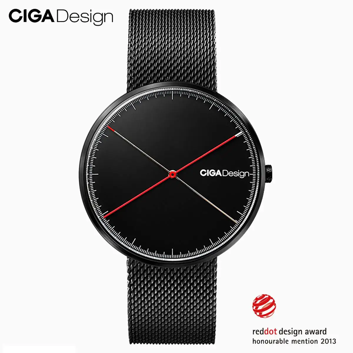 

CIGA Design Top Design CIGA Watch Retro Simple Quartz Watch Steel Belt Red Dot Design Award Watch Men's Fashion Watches