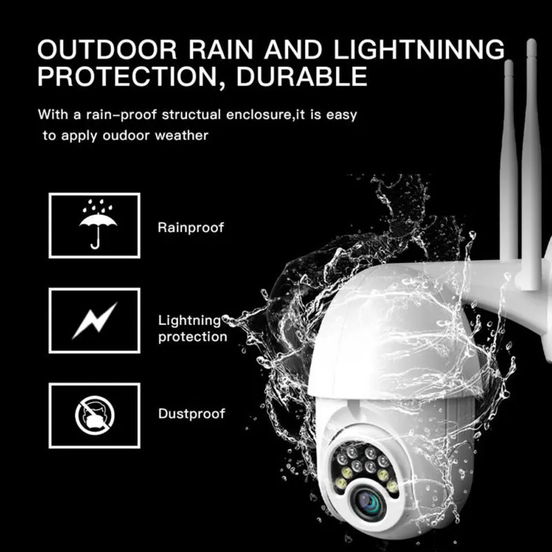 Mini Camera 360-degree Adjustable Smart Camera Practical Wireless WiFi Connection Outdoor Waterproof HD 1080p Home Camera