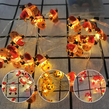 

LED star lights small cane Christmas tree with copper string lights Christmas party home holiday New Year decoration