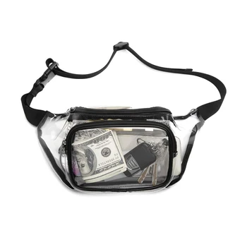 

Waist Bag womens Pillow Solid PVC Clear Fanny Pack Belt luxury brand women
