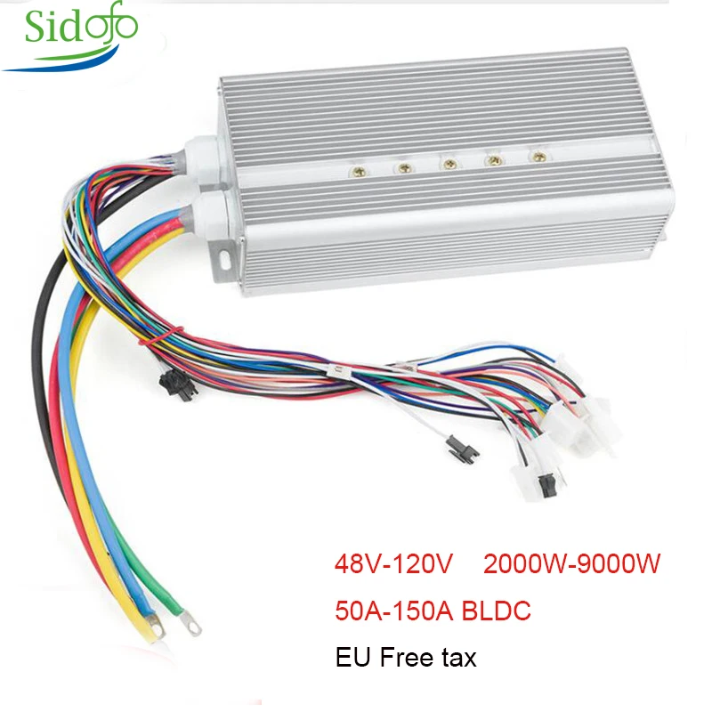 BLDC контроллер двигателя 42 V-72 V 2000 W/3000 W/9000 W Электрический мотор контроллер электрический самокат Байк, способный преодолевать Броды двигателя мотоцикла с бесщеточным двигателем