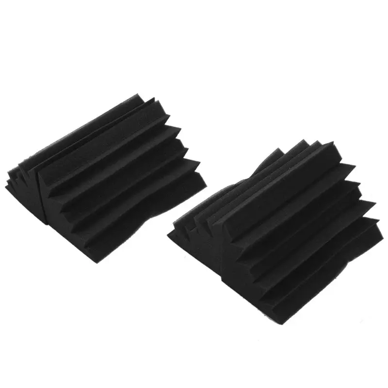 

Promotion! 4 Pack 4.6 x 4.6 x 9.5 inch Corner Bass Trap Acoustic Studio sponge Absorbers