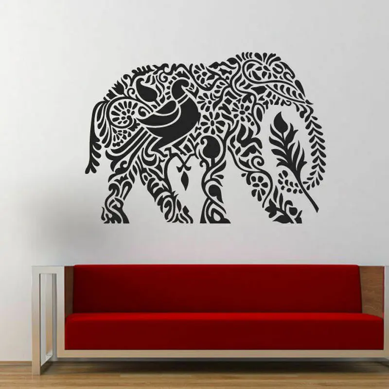 

Elephant Ganesha Hindu Yoga Wall Sticker Vinyl Home Decor Room Bedroom House Decoration Decals Removable Mural Wallpaper 3A27