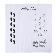 100X100 см детская фотография Реквизит одеяла Маленькие ноги печатных новорожденных фон для фотосъемки ткань украшения