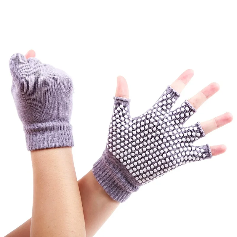 1 пара унисекс перчатки для пилатеса, занятий йогой, занятий фитнесом, хлопковые тренировочные перчатки, Нескользящие дышащие перчатки для бега