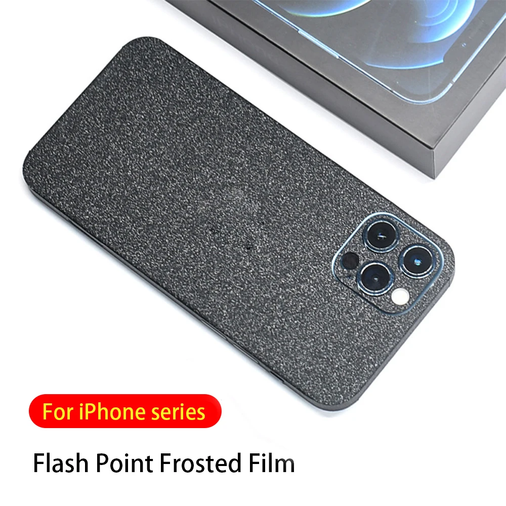 Матовая пленка для iPhone 12 11 Pro Max Mini X XR XS 6 6S 7 8 Plus 2021 точек вспышки задняя наклейка