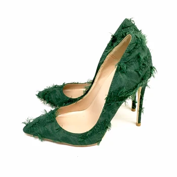 

Women high heels quality sexy 10cm 12cm thin heel pumps point toe us8 yellow party wedding women pumps shoes steinmeier