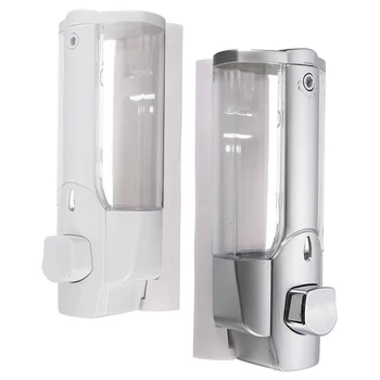 

Wall Mounted Shampoo Soap Dispenser Bathroom Shower Liquid Lotion Pump