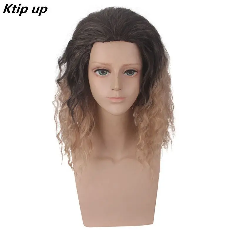 

Ktip Up Justice League Aquaman Curly Wig Arthur Curry / Orin Role Play Synthetic Hair Poseidon Cosplay Costume Wigs For Men