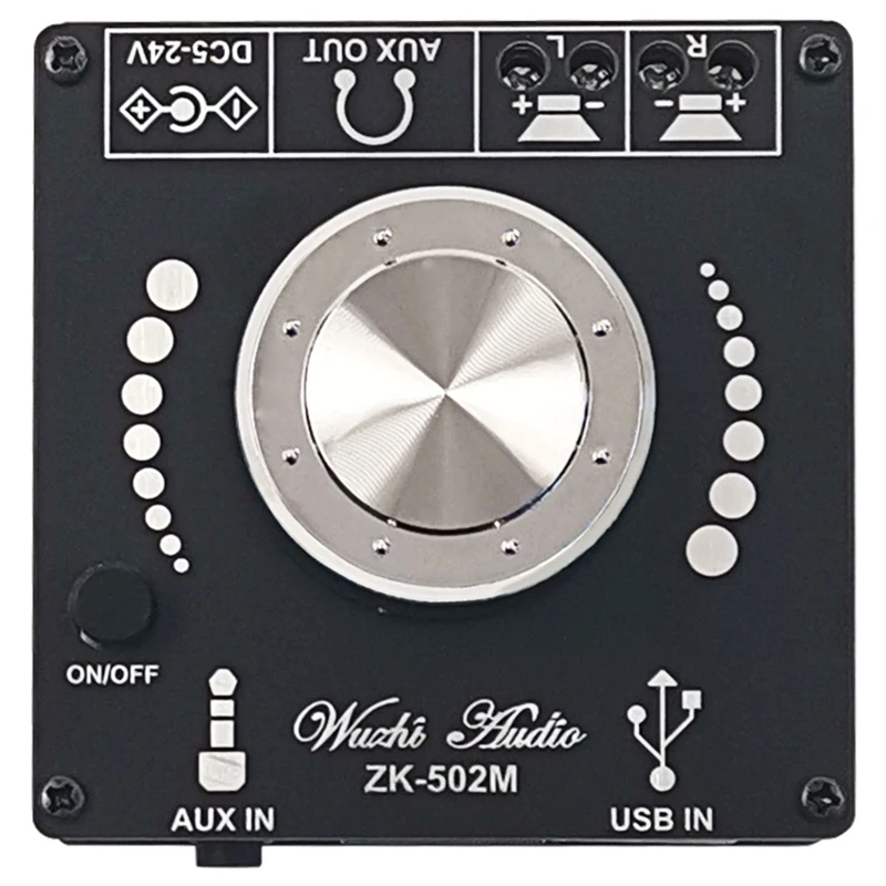 

ZK-502M Amplifier Board HIFI 2.0 Stereo Bluetooth Digital Power Amplifier Module 50Wx2