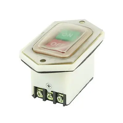 

AC 380V 10A 6-Terminals NO/OFF Water Resistant Power Push Button Switch
