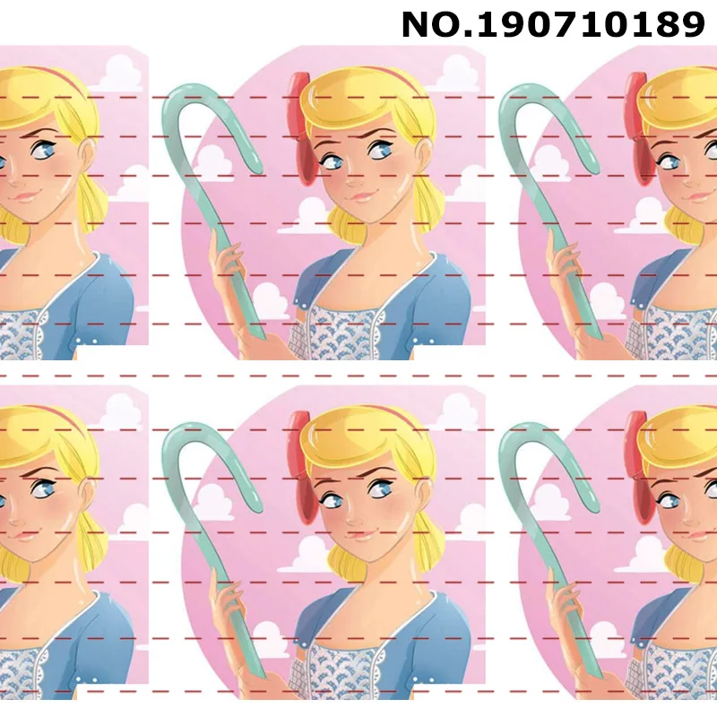 190710189 Новинка, 50 ярдов, стиль, Мультяшные персонажи, напечатанные, атласные ленты, Аксессуары для волос - Цвет: 190710189