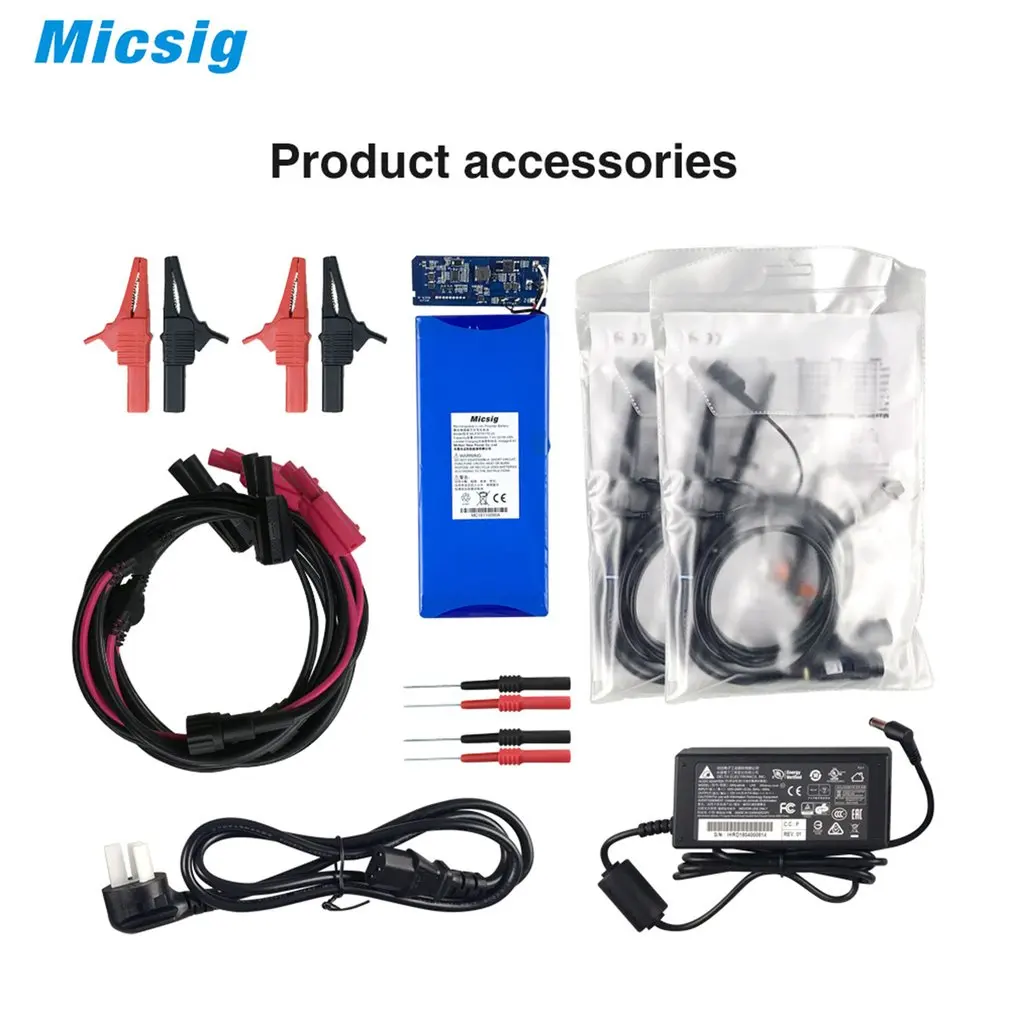 Micsig ATO1102 автомобильный планшет осциллограф сенсорный экран 100 МГц 2CH 1GSa 28Mpt |