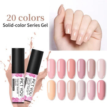 

PICT YOU 5ml Solid-color Gel Polish One-shot Color Nail Art Gel Fashion Soak Off UV Gel Varnish