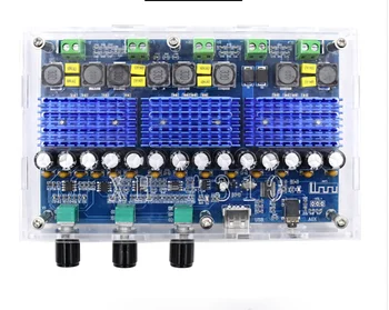 

Bluetooth 5.0 TPA3116D2 4 Channel 50Wx2+100Wx2 Digital power amplifier board Stereo Dual Bass Subwoofer AMP home theater XH-A310