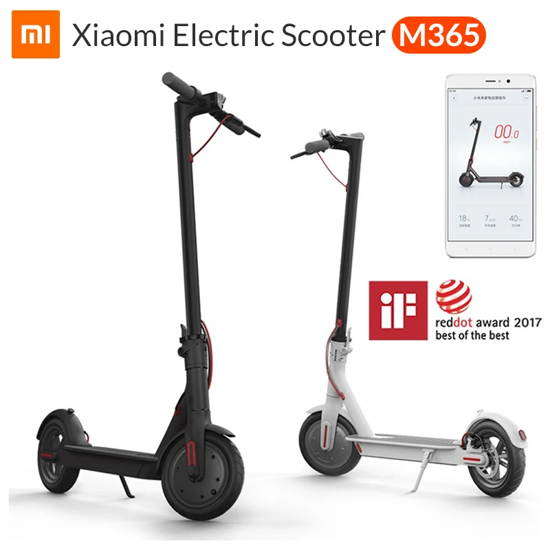 Top Xiaomi m365 Mi Electric Scooter Mijia Smart e Scooter Skateboard Mini Foldable Hoverboard Patinete Electrico Adult 30km Battery 0