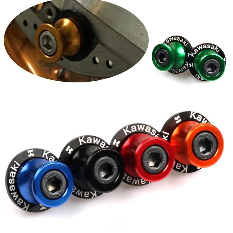 Винты-подставки для мотоциклов CNC M10 винты Kawasakii ZX6R Z1000 ER6N Z750 Z750R Z250 300 ER6F S650 |
