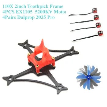 

ZJWRC 110X 2Inch 2/2.5mm Bottom Plate Frame Kit Happymodel EX1105 1105 5200KV DALPROP 2035 Pro for Toothpick Twig RC FPV Drone