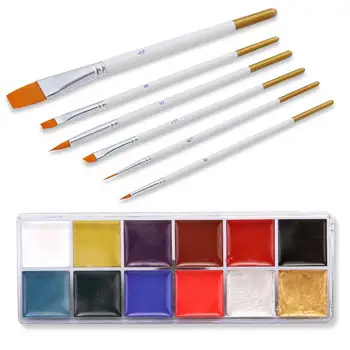 

Face Body Art Painting Body Paint Oil Painting Tattoo 12 Colors Makeup Cosmetic Body Painting For Halloween Party