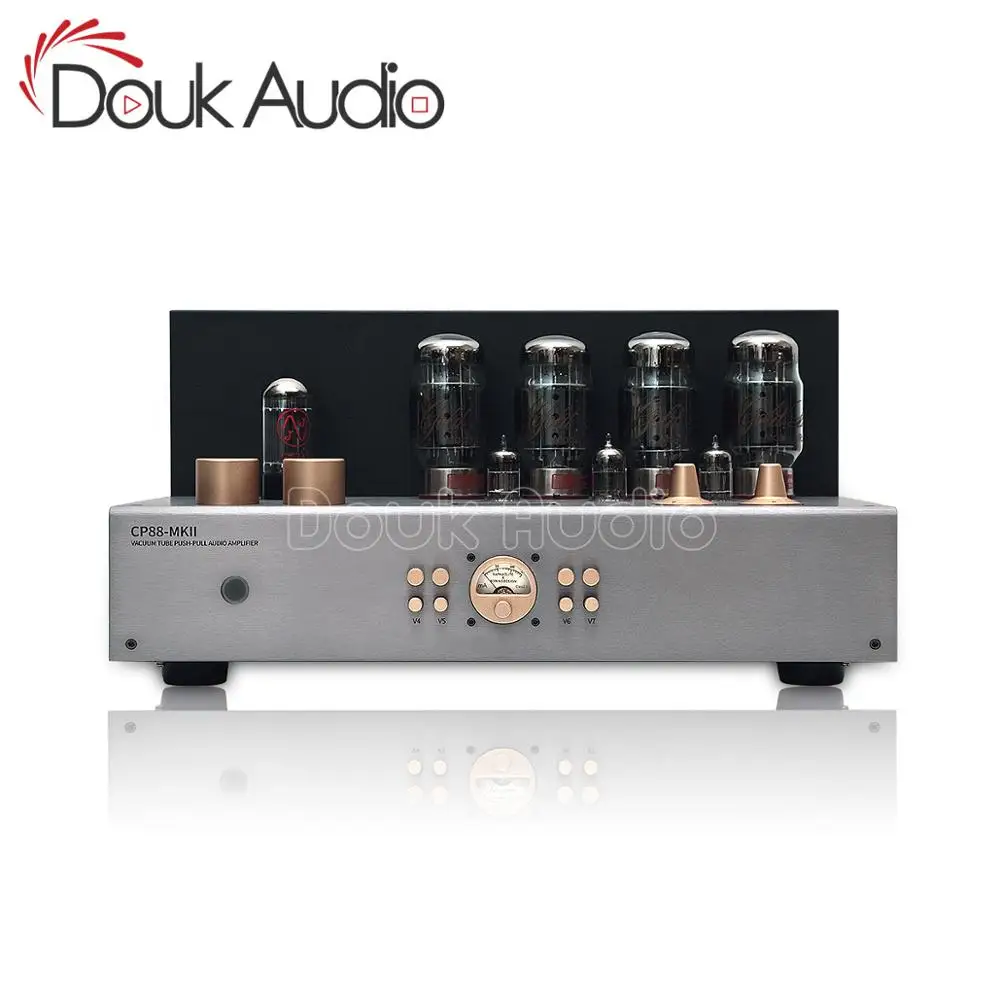 Douk аудио Hi-end GOLD LION KT88 вакуумный двухтактный ламповый усилитель аудио стерео Встроенный HiFi усилитель мощности 60 Вт* 2