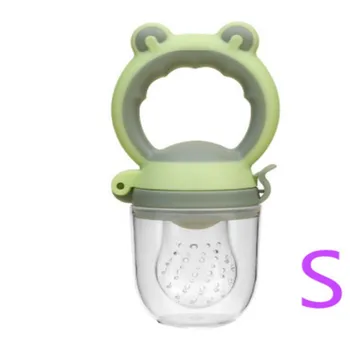 

Baby Silicone Fruit Feeder Pacifier Cute Frog Head Baby Fruit and Vegetable Rattle Bite Soother Infant Fruit Teething Toy