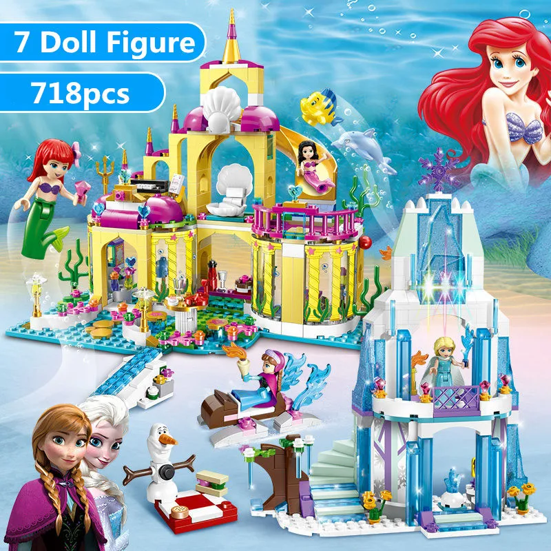 little mermaid castle toy