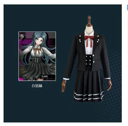 Аниме данганронпа V3: Killing Harmony Iruma Miu Harukawa Maki Momota Kaito униформа для косплея H - Цвет: Shirogane Tsumugi