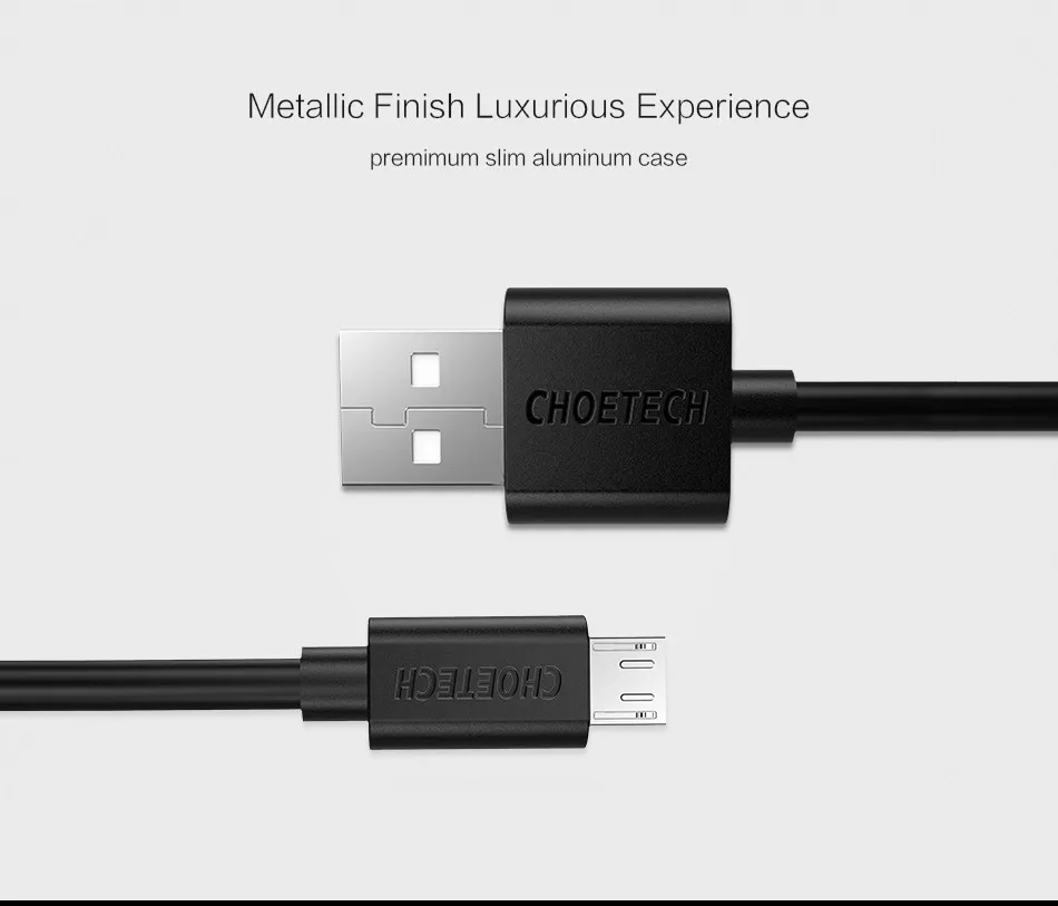 CHOETECH Micro USB кабель 2.4A Быстрая зарядка USB кабель для передачи данных мобильный телефон зарядный кабель для samsung huawei Android планшет кабель