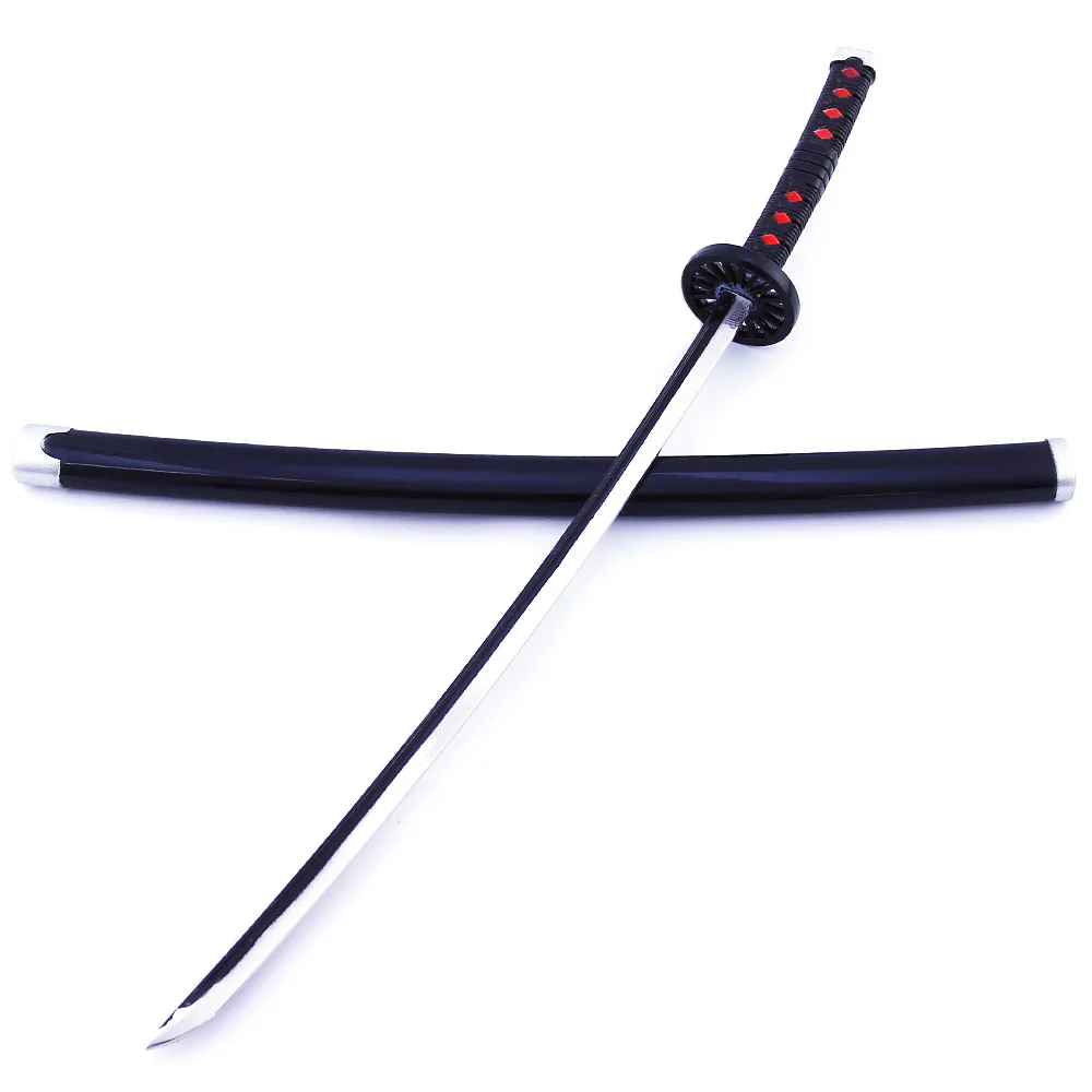 255mm Anime Demon Slayer Cosplay Props Kimetsu No Yaiba Kamado Tanjirou The Katana Weapon Wheel Sword With Sheath Decoration