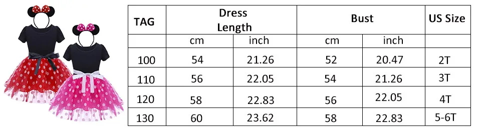 Розовое и красное платье с Минни для маленьких девочек, Повседневное платье в горошек, Filles платье-пачка для дня рождения для малышей маскарадный костюм с Микки Маусом, платье