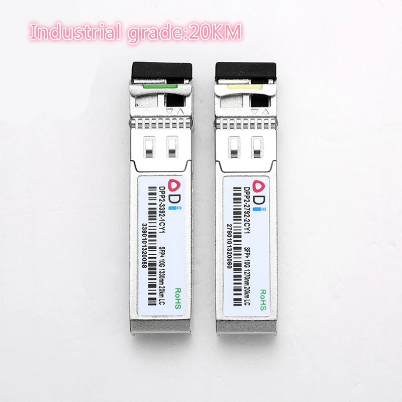 Приёмопередатчик типа SFP 10G LC 20/40/60 км 1270nm/1330nm одиночное волокно SFP оптический модульный SFP приемопередатчик промышленного класса от-40 до 85 по Цельсию для переключатель