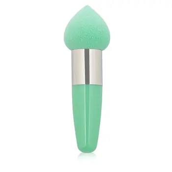 

Bullet handle peach-shaped Waterdrop Sponge Puff Makeup Bullet Style Smooth Foundation Sponge Powder Puff Stick