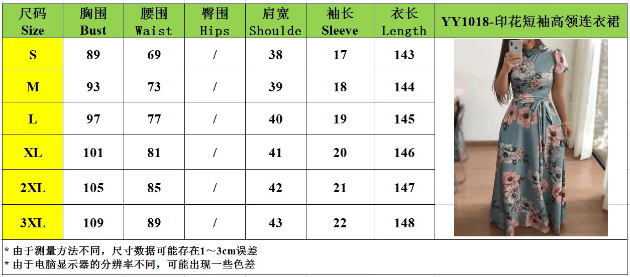 Women Summer Dress 2020 Casual Short Sleeve Long Dress Boho Floral Print Maxi Dress Turtleneck Bandage Elegant Dresses Vestido