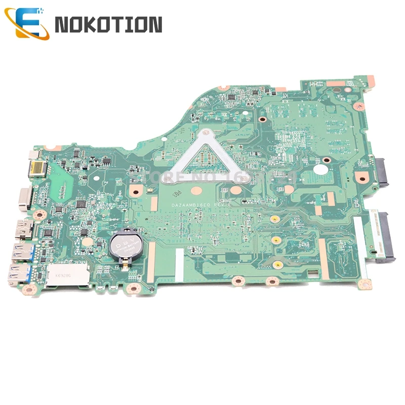 NOKOTION для acer aspire F5-575G Материнская плата ноутбука NBGEP11002 NBGEP110026 DAZAAMB16E0 SR2ZV I7-7500U Процессор DDR4 полный тест