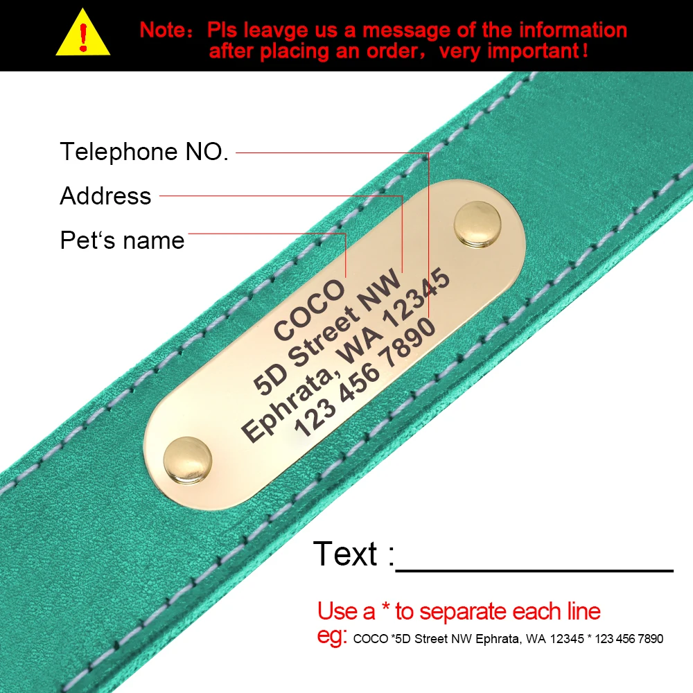 Кожаный ошейник для собак персонализированный изготовленная на заказ бирка домашнего питомца ошейники Мягкие ошейники для собак Выгравированная идентификационная бирка для больших собак немецкая овчарка питубуль