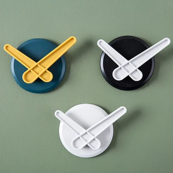 

3PCS Simple Contrast-color Hook Wall Hanging Sticky Perforation-free Hooks Load-bearing Hook High Quality Small Fresh Hooks