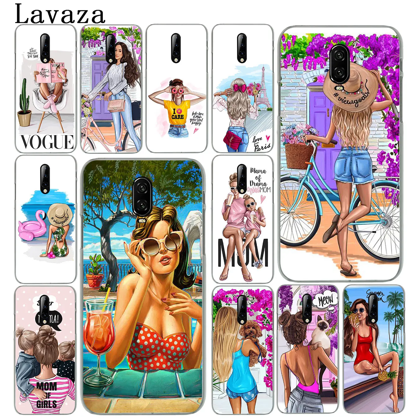 fashion pop donut girl Hard Plastic Cell Phone Case for Oneplus 7 7T Pro 6 6T 5 5T Cover One Plus 7Pro | Мобильные телефоны и