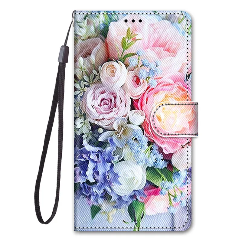 Cute Funny Painted Flip Leather Case on For Samsung Galaxy A70 A 70 A705 SM-A705FN A705MN Card Slot Wallet Animal Pattern Cover samsung silicone Cases For Samsung