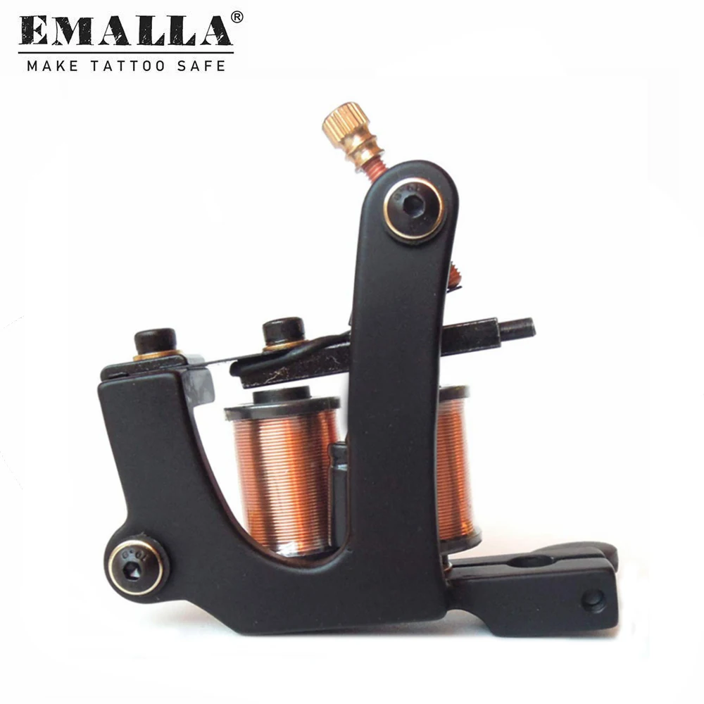 

1PCS Coil Tattoo Machine 10 Wrap Coils Liner Cast Iron Tattoo Machines Gun Kit For Tattoo Needles Tattoo Supplies Free Shipping