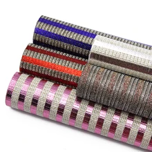 20*34 см полоса Bump текстура искусственная Синтетическая кожа набор, материалы для ручных поделок для волос лук обувь Сумочка телефон случае DIY, 1Yc7548